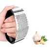 Garlic Ginger Press Rocker Squeezer, Handheld Crusher, Ergonomic Handle, Stainless