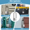 HOX Marine-Grade Rustproof Padlock, Stainless Steel Shackle & Chrome-Plated Brass