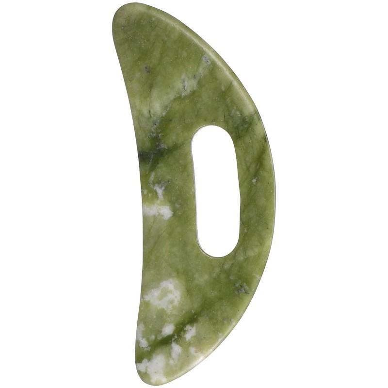 Jade Stone Gua Sha Massage Tool Guasha Board with Handle