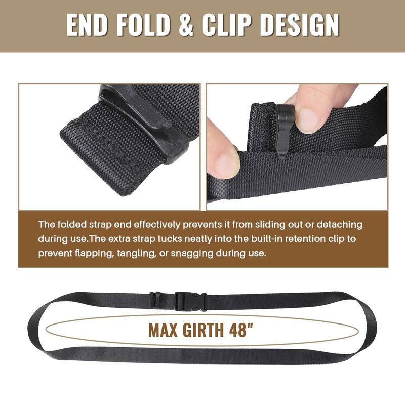 0.75”x48” Utility Straps with Buckle Quick Release Buckle Straps with