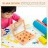 Alipis Rock Display Case Wood Blank Jewelry Organizer Box Tea
