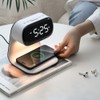 3in1 Multi-Functional Wireless Charging Alarm Clock Smart Night Light Qi