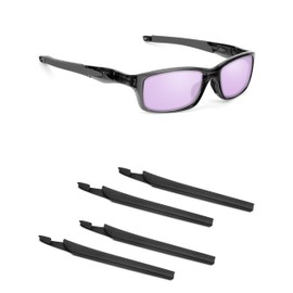 Handwith 2 Pairs Soft Silicone Sunglass Ear Socks for Oakley Crosslink Sweep OX8031, Anti-Slip Comfort Fit Glasses Arm Grips Spare Parts Replacement Kit Black