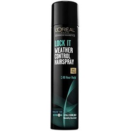L'Oreal Advanced Hairstyle Lock It - Spray para el cabello con control de clima, agarre extrafuerte, 8.25 onzas (paquete de 7)