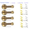 NELXULAS Golden Brushed Stainless Steel Single Heavy Duty Wall Mount