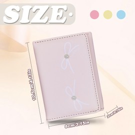 FuninCrea Small Wallet for Women, PU Leather Portable Slim Women Wallets, Cute Mini Wallet Small Purse with Multiple Compartments (Beige)