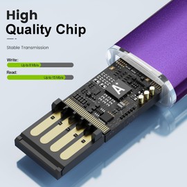 10PCS USB Flash Drive USB 2.0 Memory Stick Memory Drive Pen Drive (128MB, Purple)