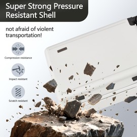 Ruausine 20 Inch Carry-on Luggage, 22x14x9 Airline Approved Carry on Luggage, Hard Shell Small Rolling Carry on Suitcase with Spinner Wheels TSA Approved for Travel (White, 20 Inch)