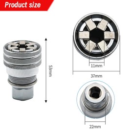 2 Sets Socket Wrenches, Universal Wrench Wrench Socket, Multi Function Universal Socket Wrench Tool, Universal Socket Wrench Set, Universal Adjustable Ratchet, 1 Pcs Ratchet Wrench,1 Pcs Extension Rod