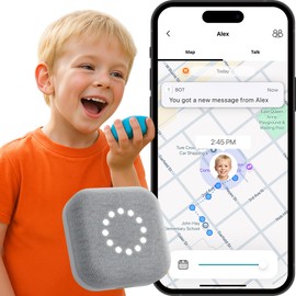 BoT Talk GPS Tracker for Kids with 2-Way Voice Messaging - Screen-Free, Smart AI Alerts, Real-Time Location, 7-Day Battery Life, Made in Japan, Monthly Plan Required