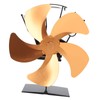 5 Blade Heat Powered Stove Fan Fireplace Fans Self Generating