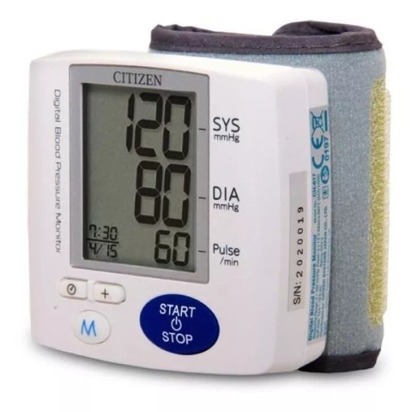 Citizen Monitor de presión arterial digital de muñeca automático Citizen CH-617 blanco