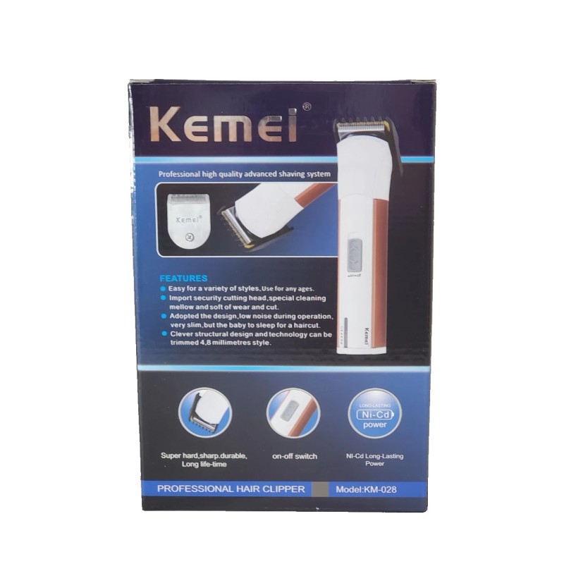 Kemei Rechargeable Professional High Hair Clippers - Model KM-028
