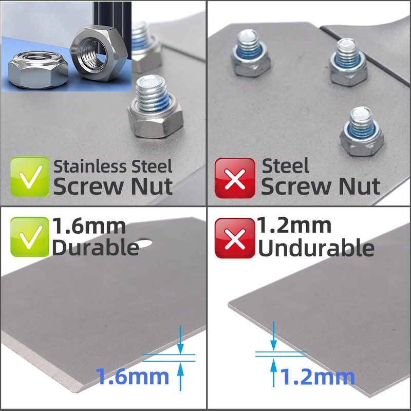 RANSENERS Replacement Blade Set of 2 for Spatula Chisel SDS-PLUS-P08,