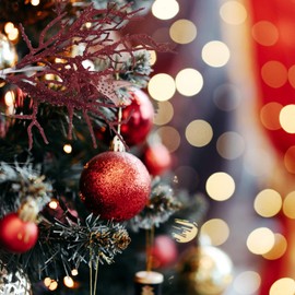 Coral Spray Christmas Tree Pick Ornament, Coastal Ocean Branch Picks Xmas 2024 Ornaments for Wreaths and Display, Pack of 2 (Red)