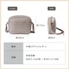 MURA Shoulder Bag, Compact, Women's, Genuine Leather, Cowhide Leather, Simple,