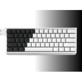 dagaladoo Black/White PBT keycap,Shine Through keycaps 60 75 Percent, Side Print Key caps,Double Shot keycaps,Cherry Profile Keyboard caps for Mechanical Keyboards(123key,only keycap)
