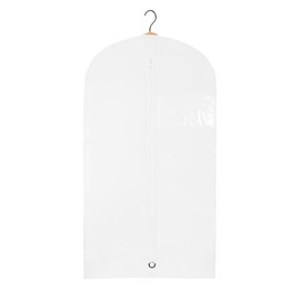 Kids Garment Bag, 30inch x 18inch White Breathable Clothes Cover for Baby Toddler and Child Garment Bag for Kids suit, Kids Garment Bags For Travel (WB1)