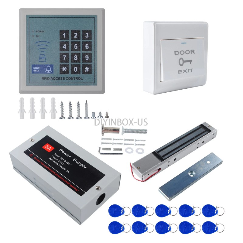 AGPtek Full Set RFID Door Lock Magnetic Access Control System