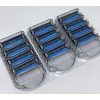 Solimo Razor Refills 3-Blade Cartridges 12ct Anti-Clog Dual Lubricating Strips