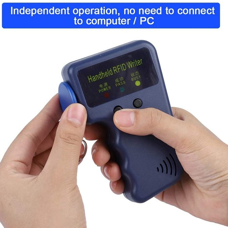 Aswalling Handheld 125KHz RFID ID Card Writer Reader for Access