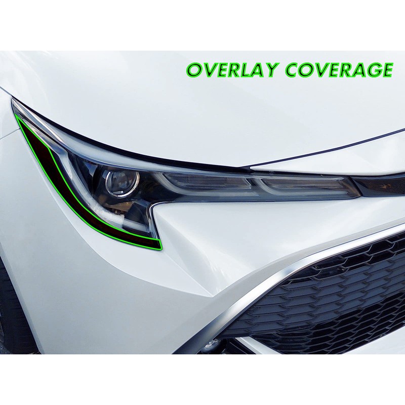 SlickMod PreCut Vinyl Smoke Tint for 2020-2021 Toyota Corolla Headlight