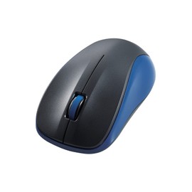 Elecom M-BY11BRKBU Wireless Mouse, Bluetooth Mouse, 3 Buttons, Medium, Antibacterial, Blue