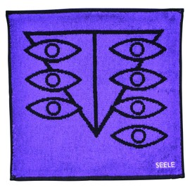 Marushin Evangelion Mini Towel, Seele, 4885006000, Approx. 9.8 x 9.8 inches (25 x 25 cm)