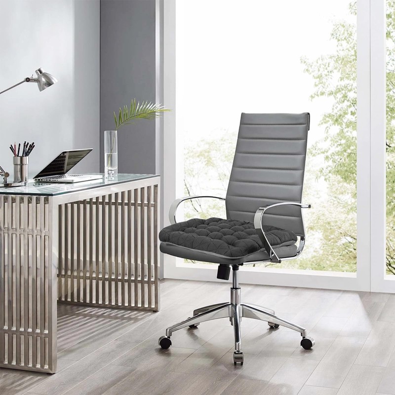 BUYUE Good Support Office Chair Cushion, Luxury Jacquard with Anti-Skid