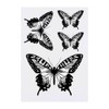 4 x 'Open Winged Butterfly' Temporary Tattoos - Water Resistant,