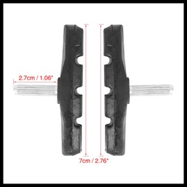 Hihaha 2 Pair Bike Cantilever Brake Pads Threadless Post Mountain Bike 70mm Durable Material