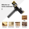 ZahyoX CNC Spoilboard Surfacing Router Bit, 1/2" Shank, 4 Wings,