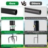 Upgraded Garden Hose Holder, Freestanding Water Hose Holder, Double Shepherds