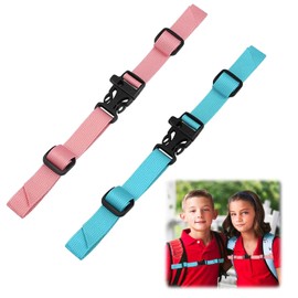 2 Pcs Backpack Chest Straps, Adjustable Sternum Strap with Quick Release Buckle, Chest Strap for Backpack School Bags Travel Outdoor, Backpack Straps for Kids and Adults