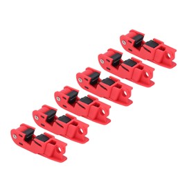 Dispositivo de Bloqueo de Disyuntor de 6 Piezas, Bloqueo Universal de Disyuntores Simples y Multipolares para Juego de Etiquetas de Bloqueo de Estación Loto, máx. Tamaño de la