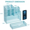 Marbrasse Mesh Pen Holder for Desk, Multi-Functional Pencil Organizer with