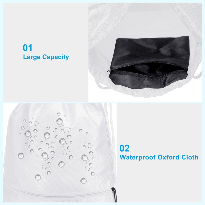 PATIKIL Drawstring Backpack Bag, Drawstring Gym Bag String Backpack with