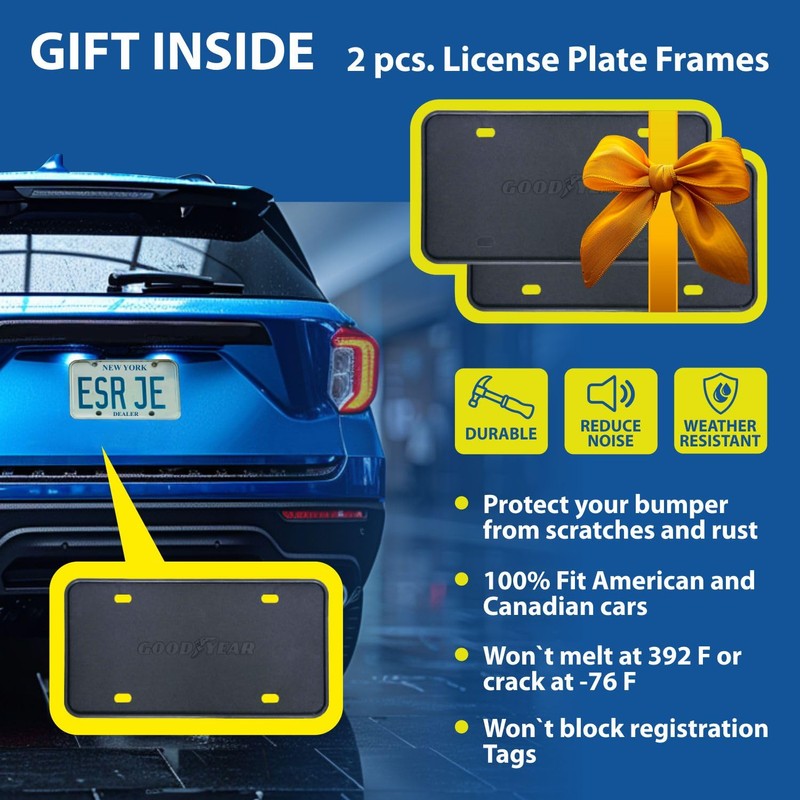 Goodyear Shatterproof Window Deflectors for Toyota RAV4 2019-2025, Tape-on Rain