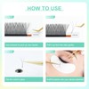 NAGARAKU 3D W Eyelash Extensions, W Shape Eyelash Extension, Self-Fanning