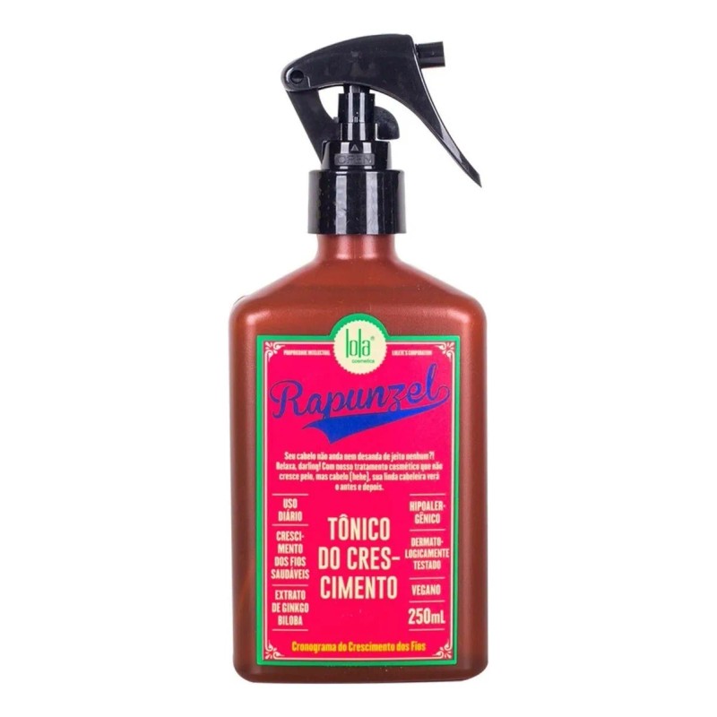 Tónico Capilar Rapunzel Para Crecimiento Y Anticaída Lola Cosmetics 250ml
