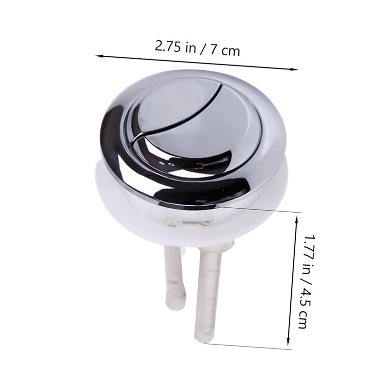 Gadpiparty Toilet Tank Dual Flush Push Button Thread Cistern Lid