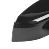 2pcs Rearview Mirror Cover Caps Glossy Black Fit for Land