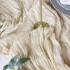 Newthinking 4 Packs Cheesecloth Table Runner, 10ft Cream Cheesecloth Table