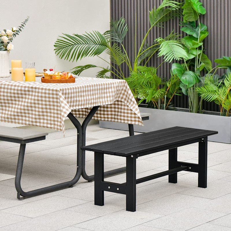 Giantex 2-Person Outdoor Bench Seat - Backless Patio Garden Bench,