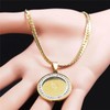 925 Sterling Silver Unisex Gold Serenity Prayer Necklace, 14k Yellow