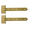 300mm Gold Gate Hinge Tee Hinges for External Use On