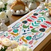 Easter Folk Collection Cotton Table Runner 13x72 Inch, Pastel Spring