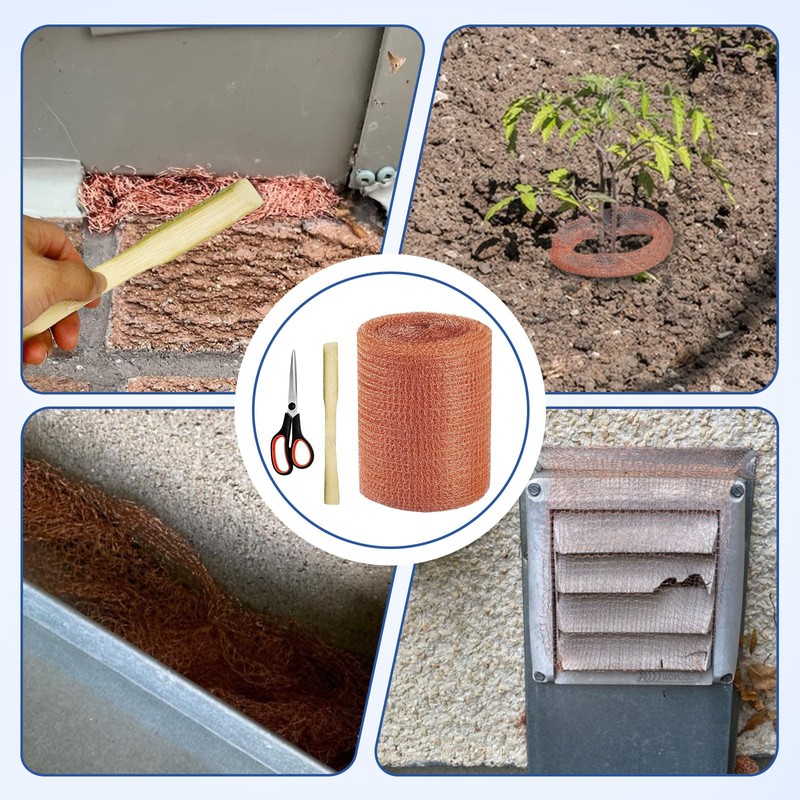 Pure Copper Mesh - 5" x 100 Feet, Double Layer