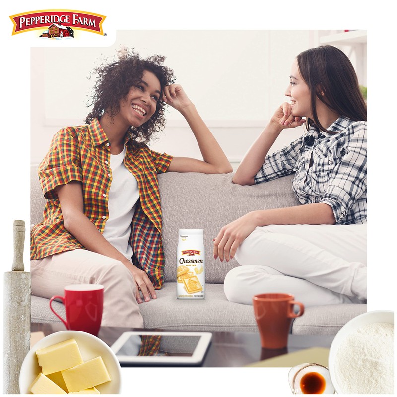 Pepperidge Farm Chessmen Butter Cookies, 7.25 OZ Bag (24 Cookies)