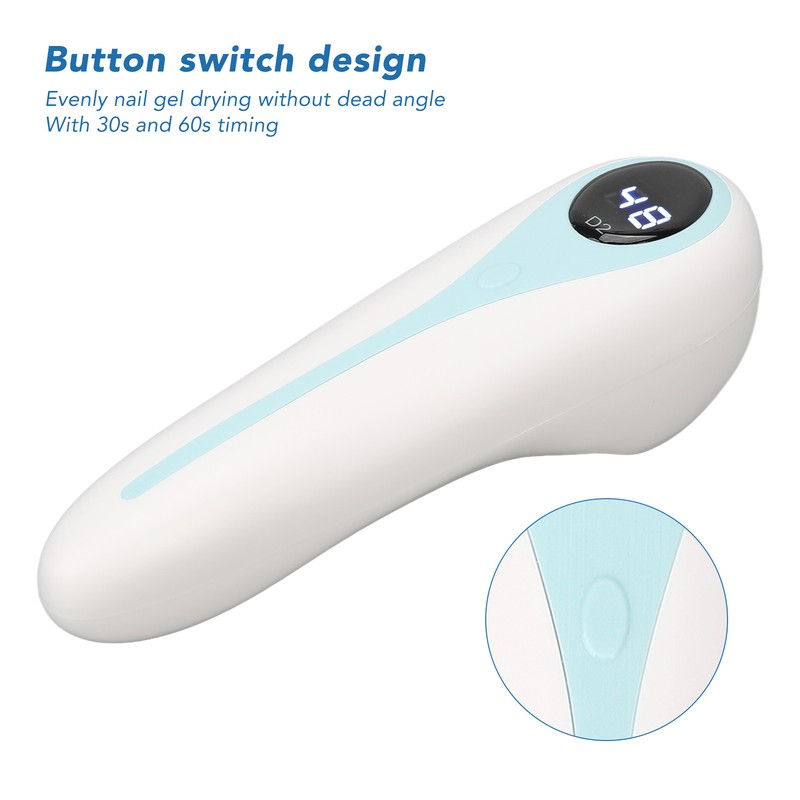 Mini LED Nail Lamp 5W 3pcs Light Chips 30s 60s